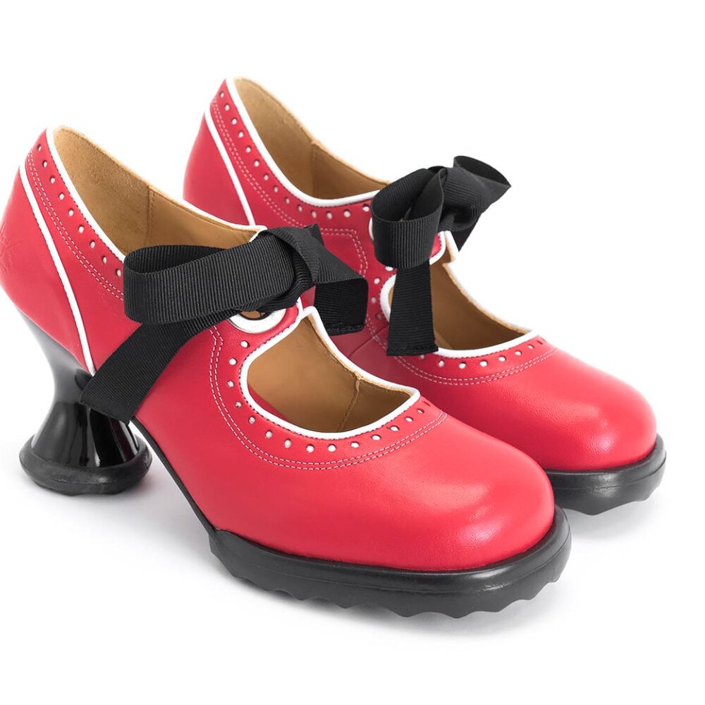 John Fluevog red Sugarsnaps